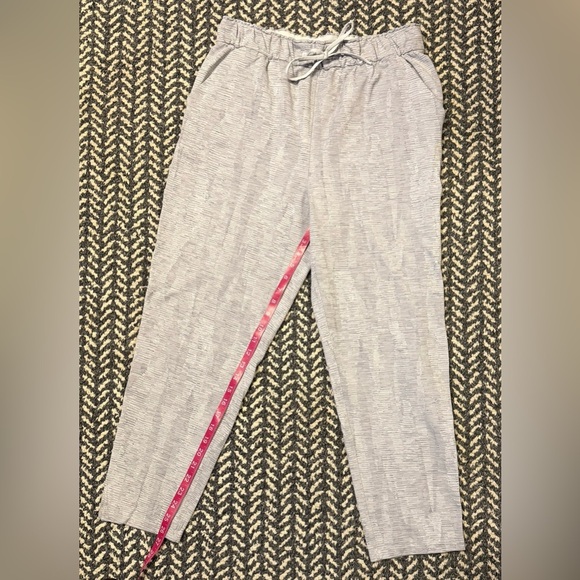 LULULEMON Keep Moving Pant 7/8 High-Rise in Jacquard Silver Drop Vapor Size 10 - Picture 6 of 8